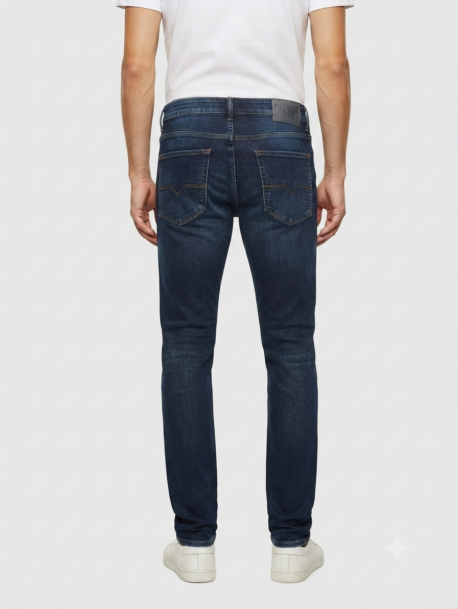 Classic Dark-Wash Slim Fit Jeans