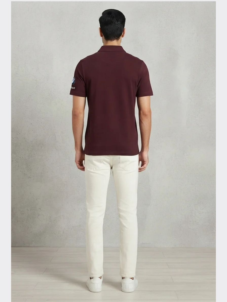 Maroon Puma x BMW Motorsport Polo Shirt