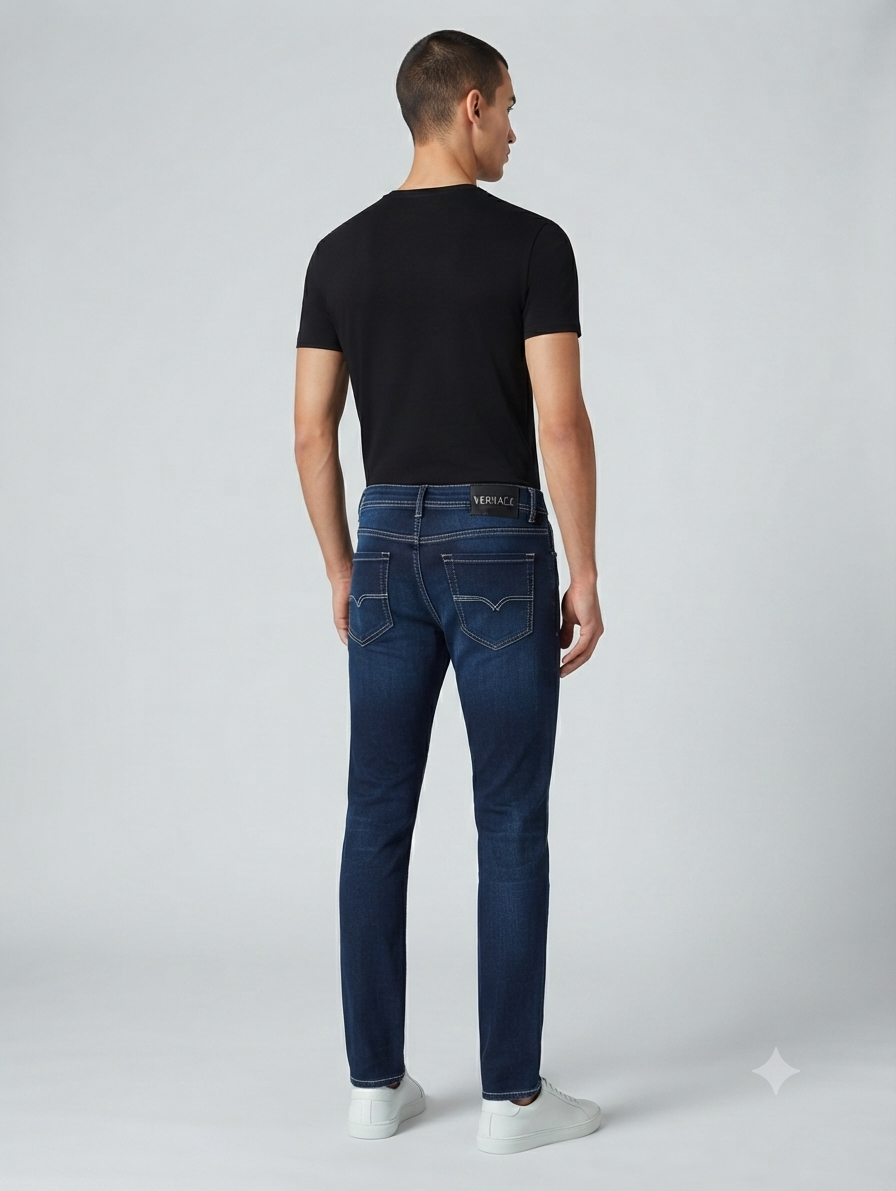 Premium Dark Wash Slim-Fit Jeans