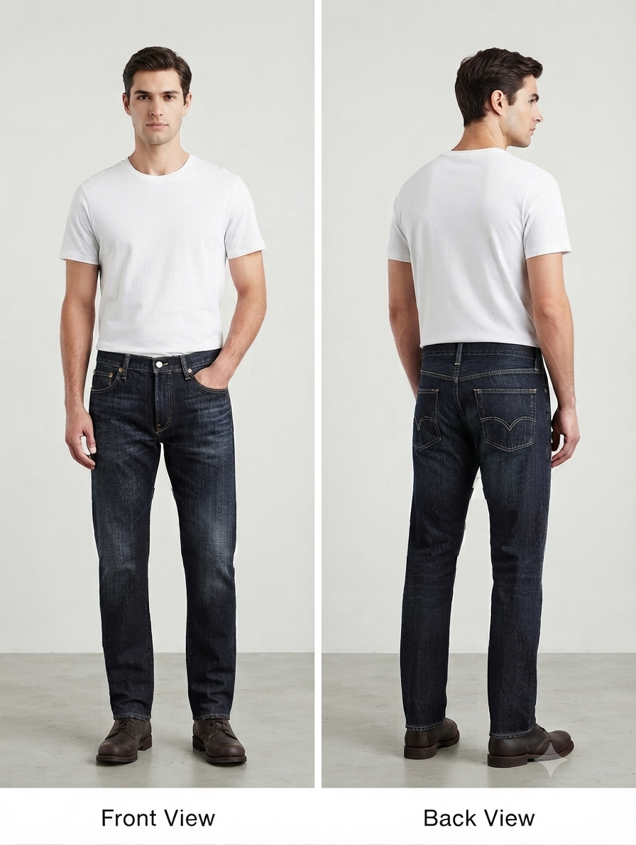 Premium Dark Wash Denim Jeans for Men