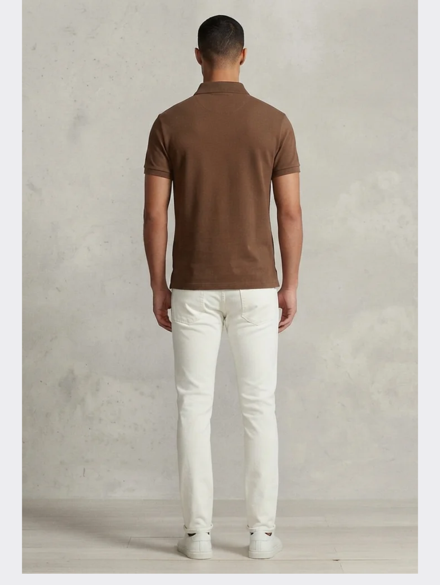 Brown RLX Graphic Polo Shirt