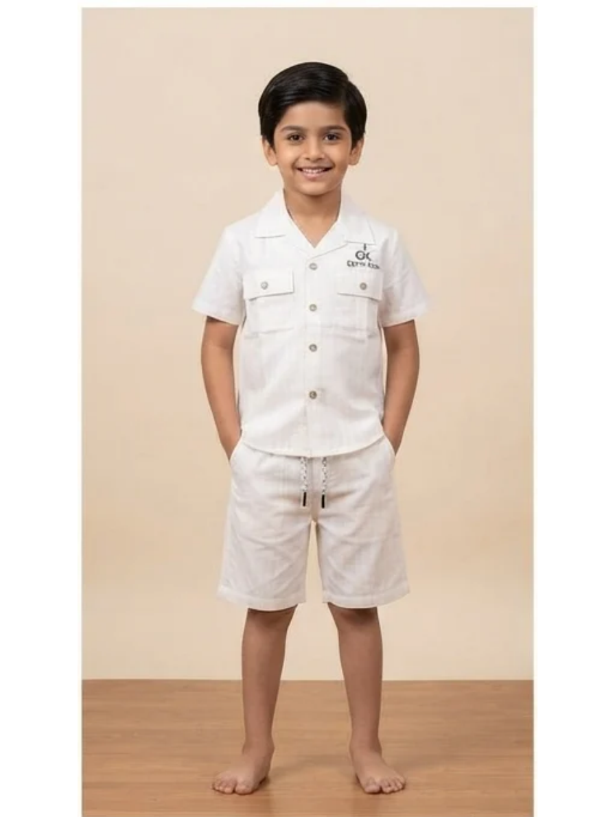 Off-White Resort Shirt & Shorts Set