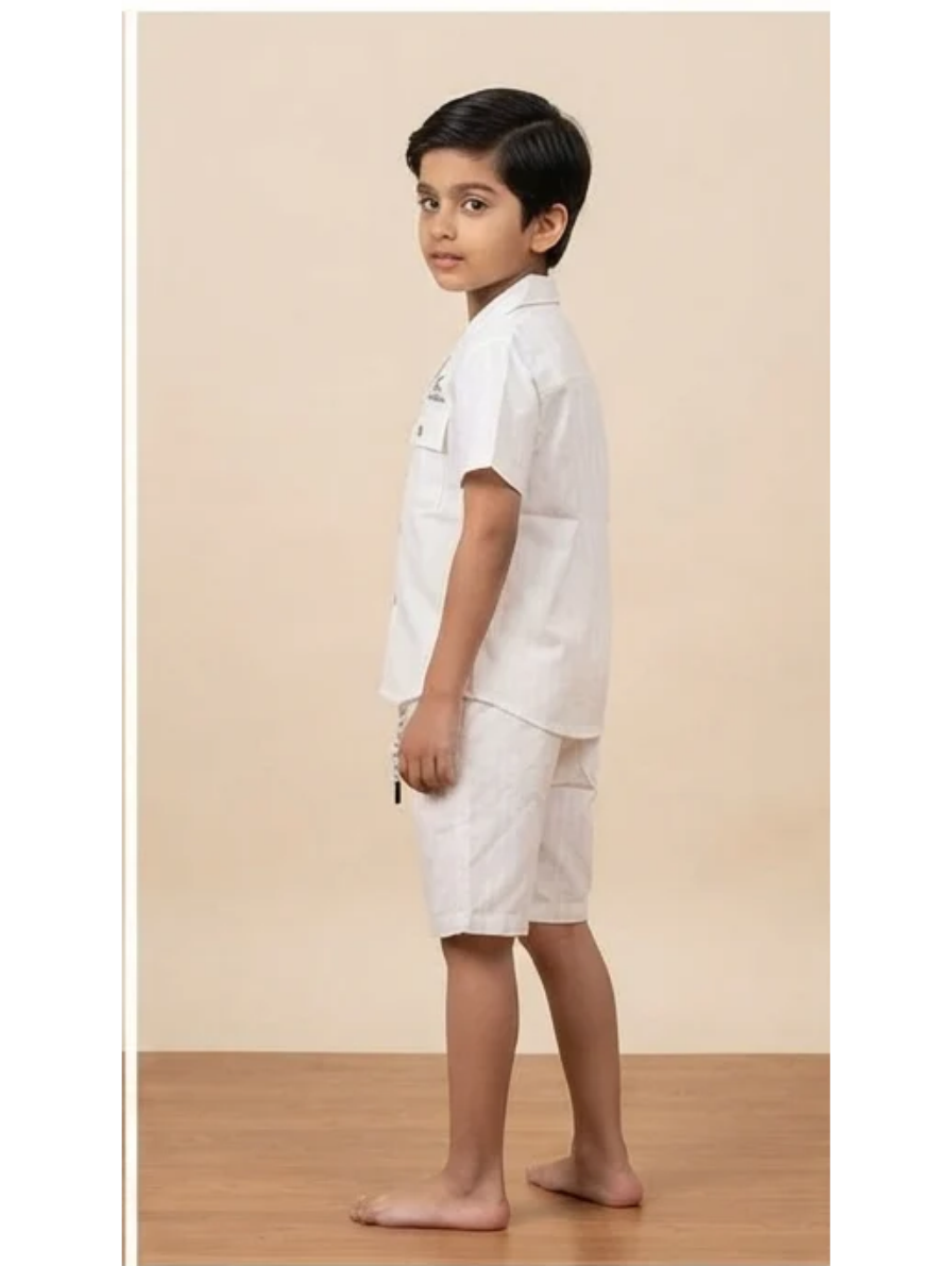 Off-White Resort Shirt & Shorts Set