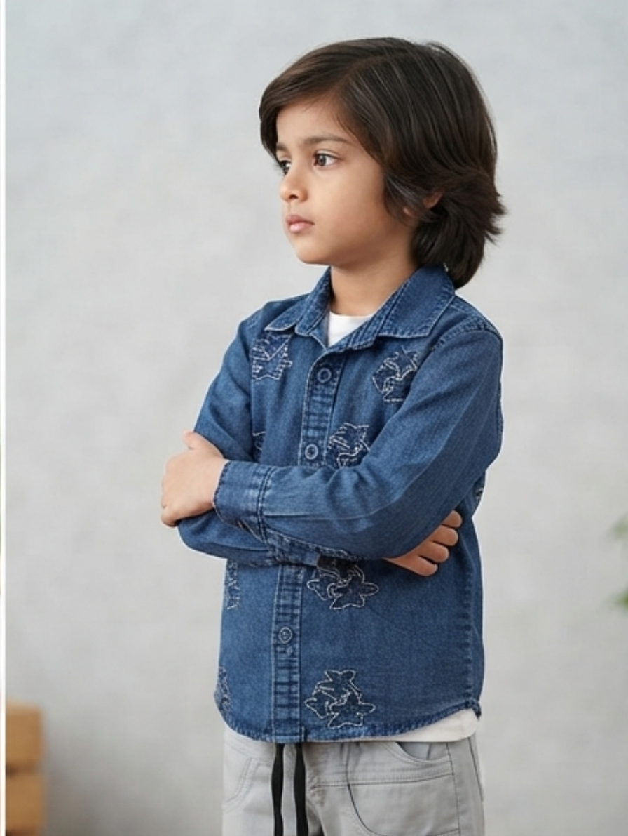 Denim Jacket & Cargo Pants Set