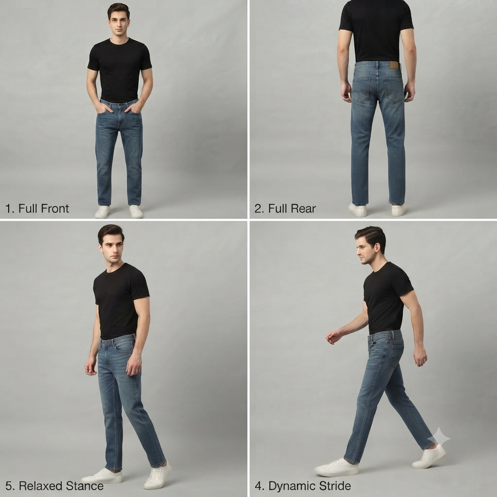Premium Medium-Wash Slim-Fit Jeans