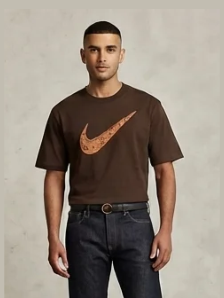 Brown Luxury Streetwear Graphic T-Shirt