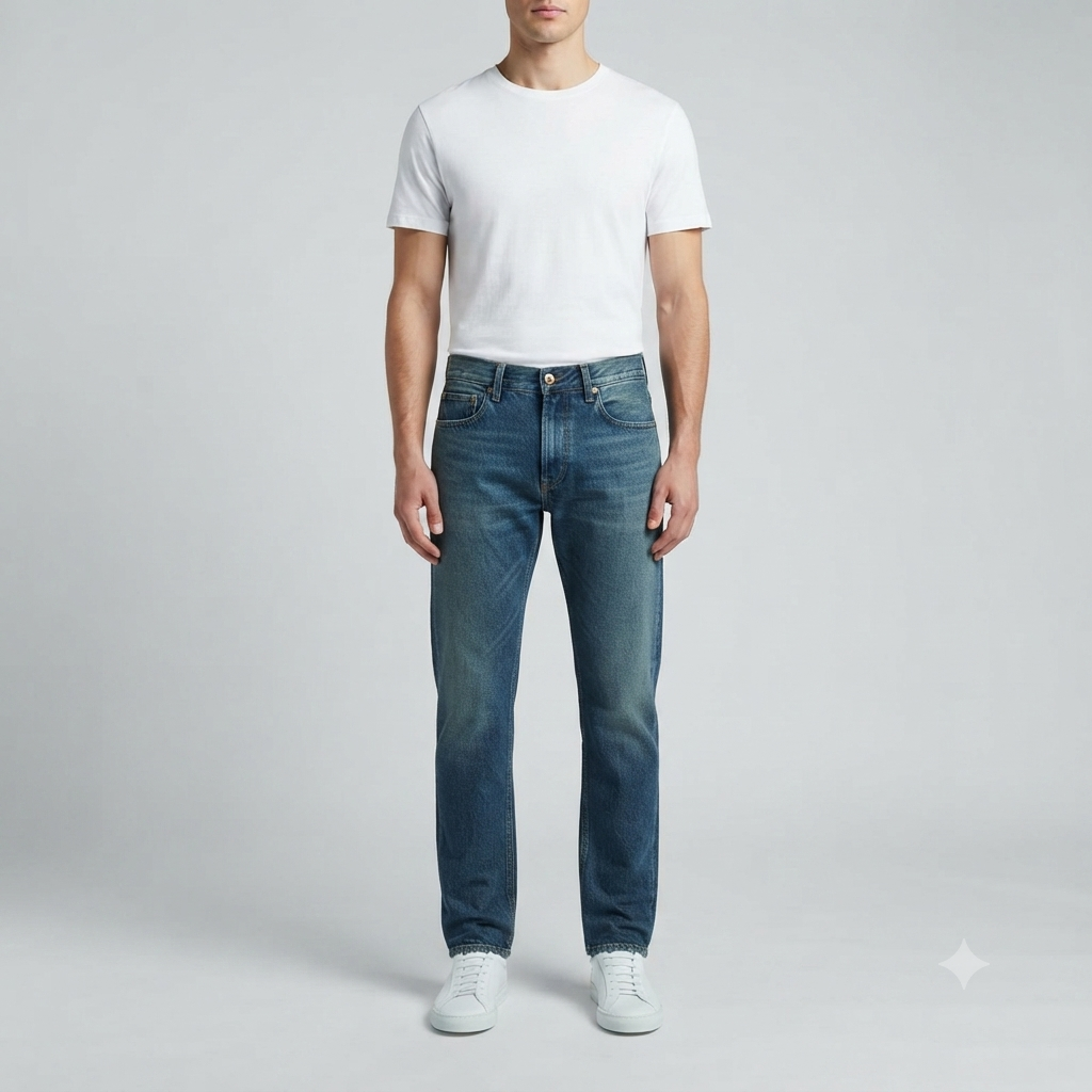 Men's Classic Slim-Fit Denim Jeans