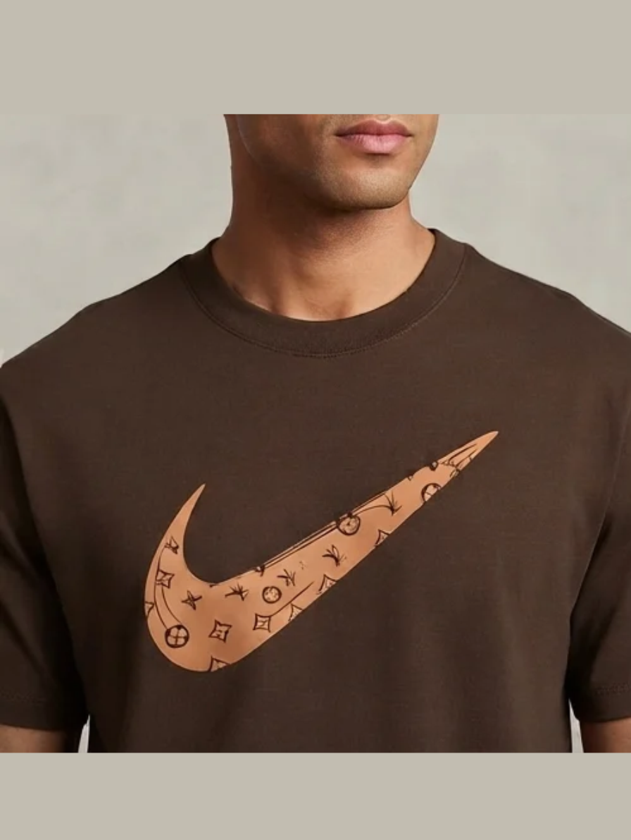Brown Luxury Streetwear Graphic T-Shirt