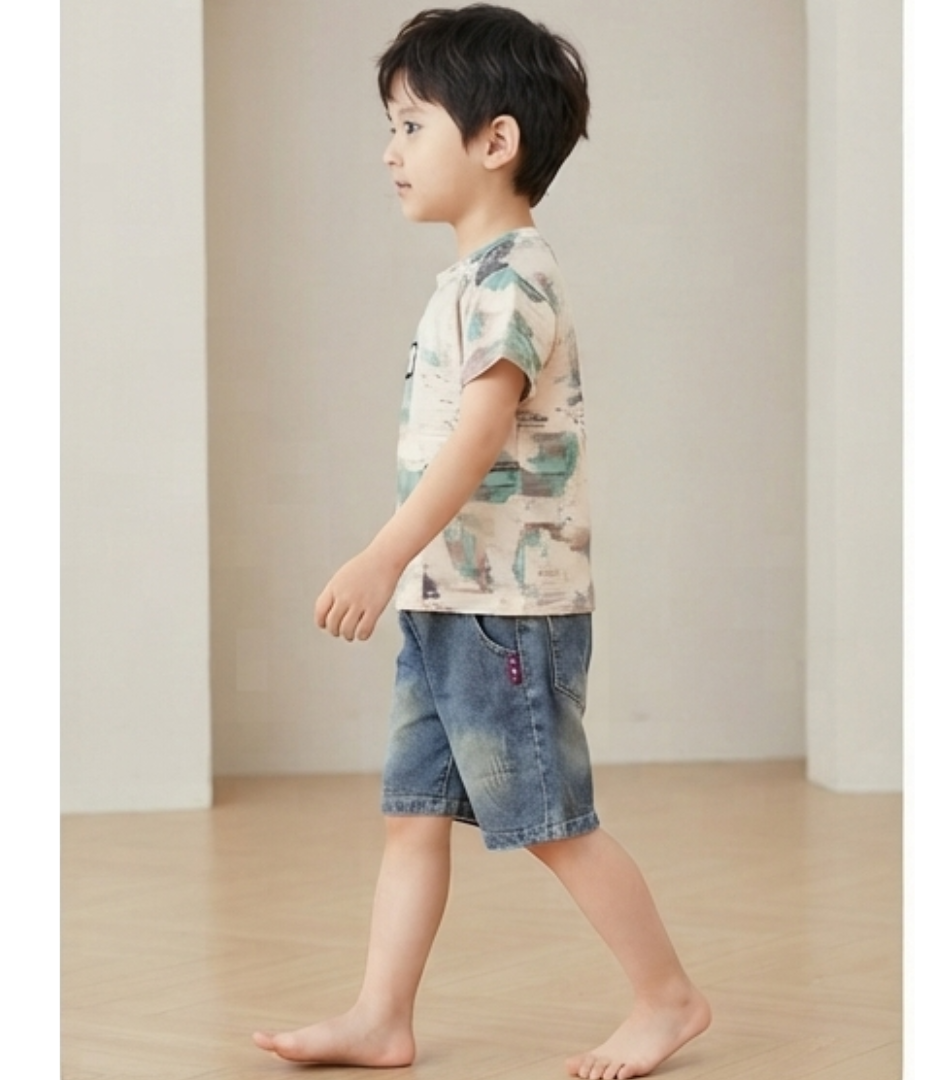 Abstract Artistic Print Short-Sleeve T-Shirt